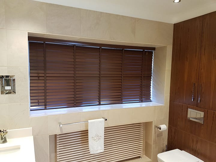 Timeless Wood Venetian Blinds in a Classic Home Setting
