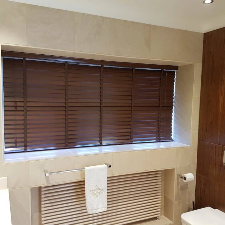 Timeless Wood Venetian Blinds in a Classic Home Setting
